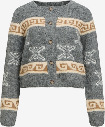 OBJECT Gebreid vest in Grijs: voorkant