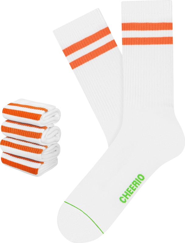 CHEERIO* Socken 'TENNIS TYPE 4P' in Weiß PP6169 CHEERIO* Socken 'TENNIS TYPE 4P' in Weiß PP6169