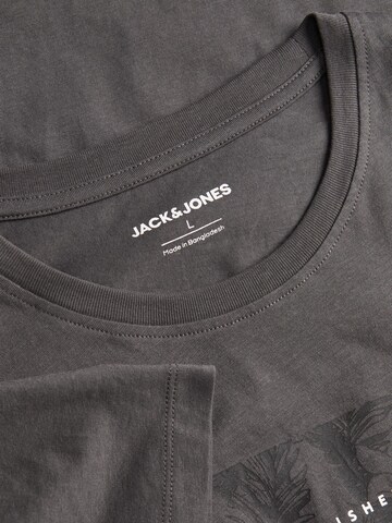 JACK & JONES T-Shirt 'Tropicana' in Grau