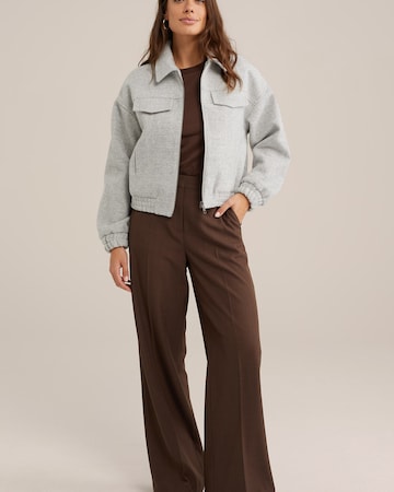 WE Fashion Wide leg Pantalon in Bruin