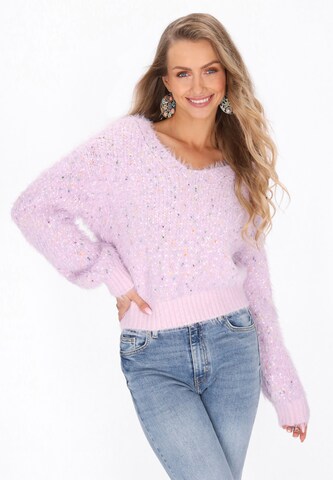 IZIA Pullover in Lila: Vorderseite