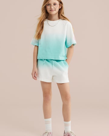 Largi Pantaloni de la WE Fashion pe verde