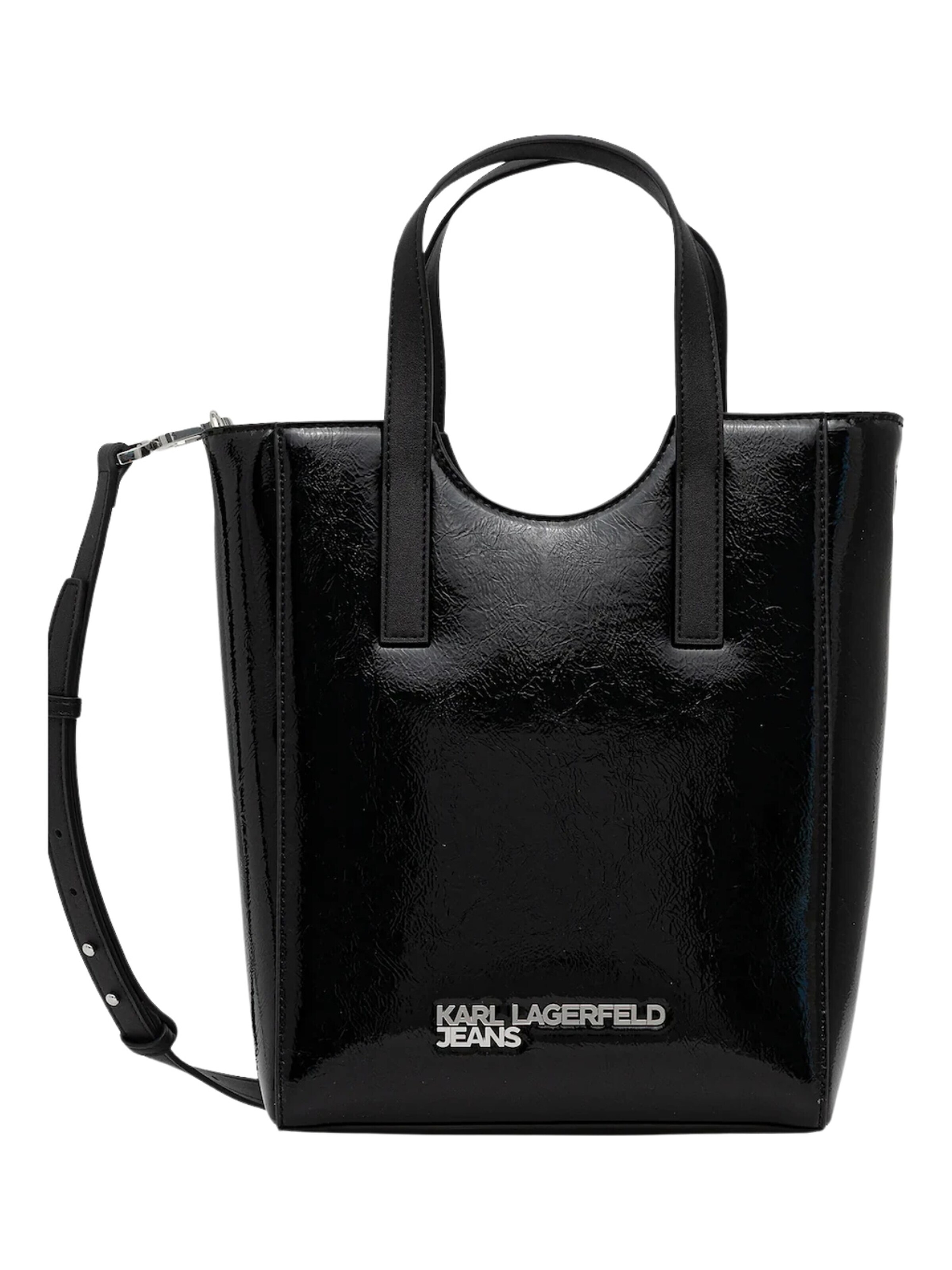 Shopper di Karl Lagerfeld in nero: frontale