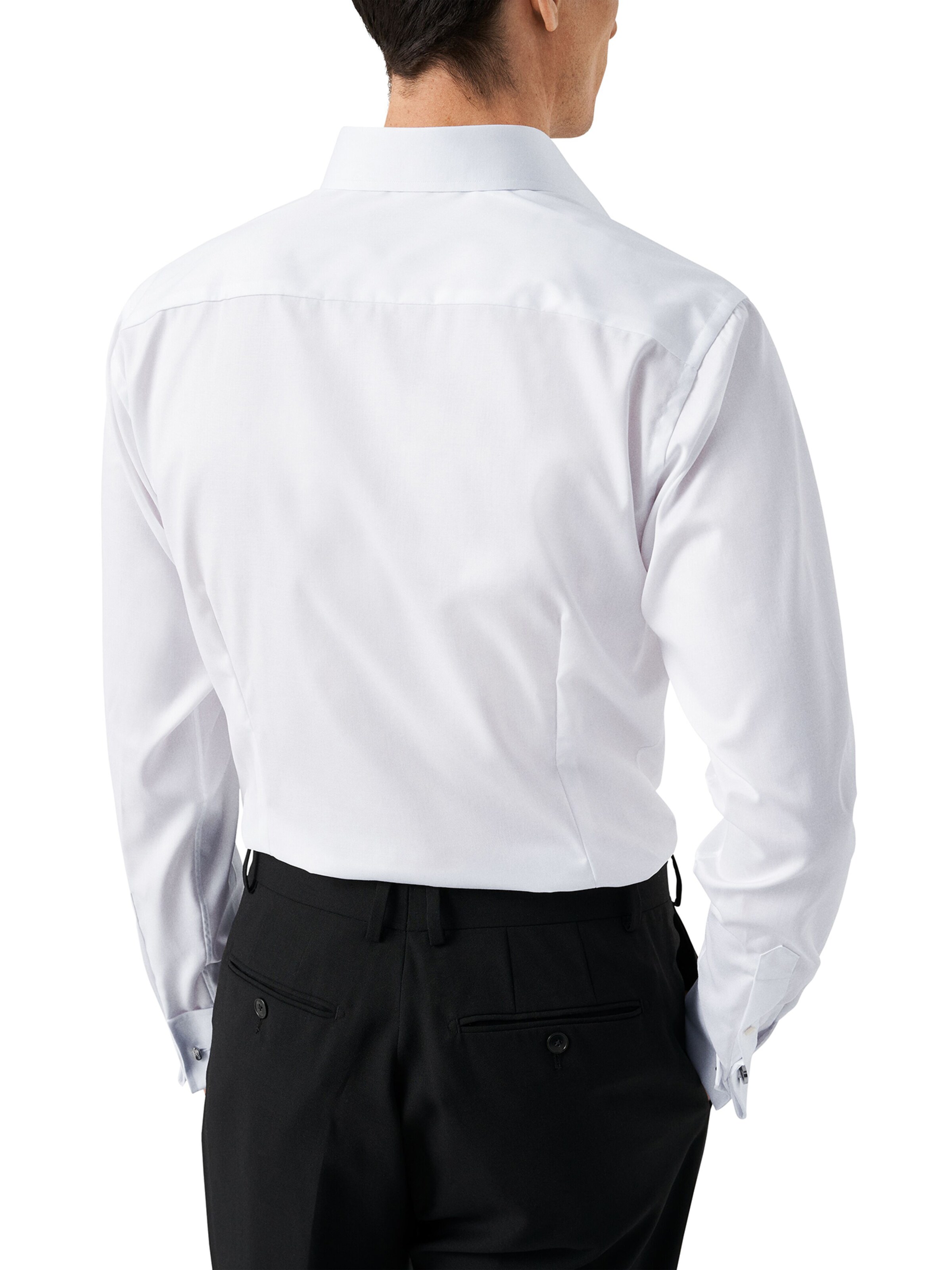 balta ETON Priglundantis modelis Marškiniai