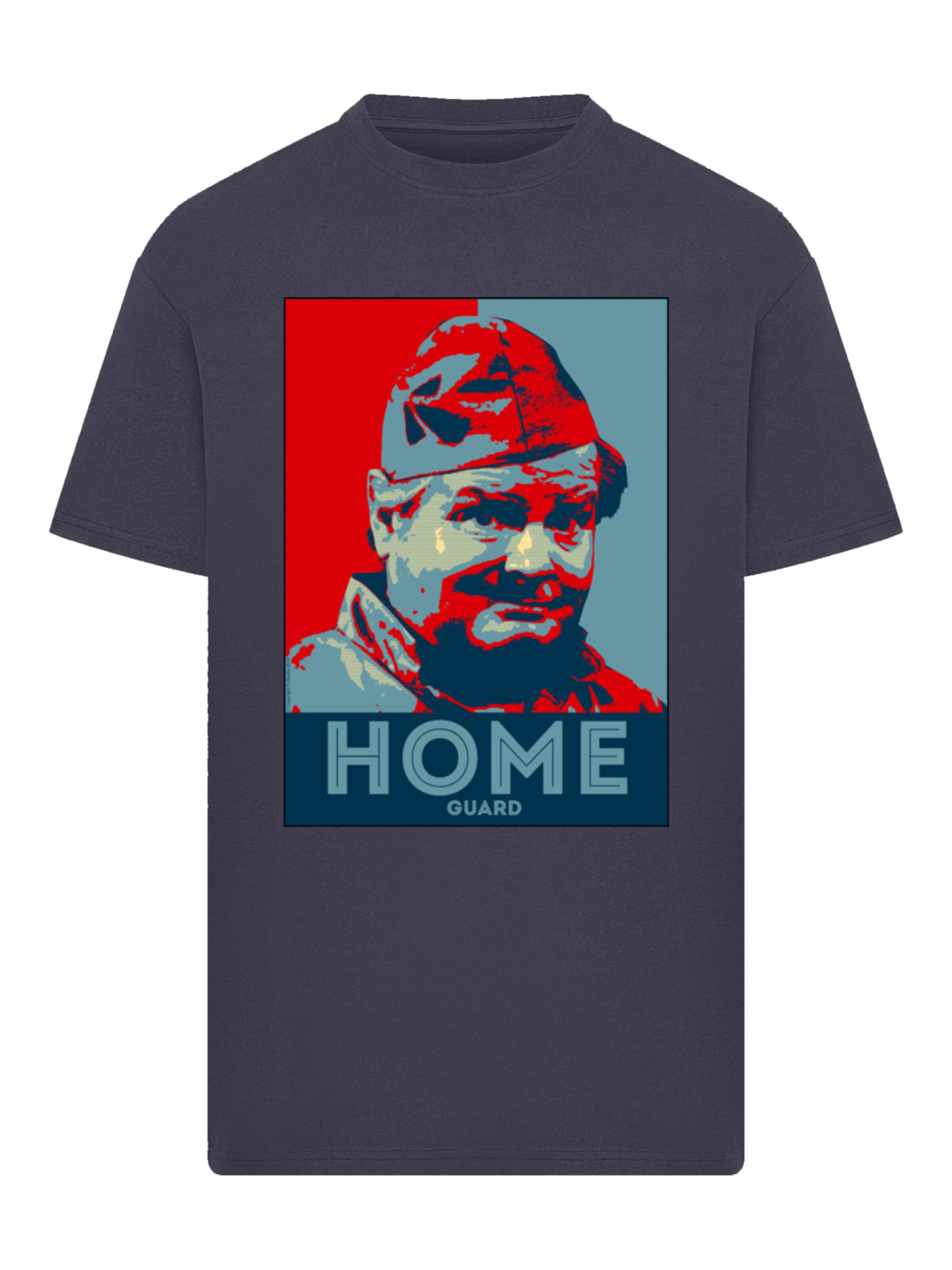 F4NT4STIC Shirt 'TV Times Benny Hill Home Guard' in Blue: front
