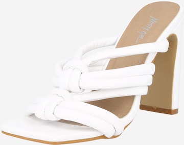 Nasty Gal Mule in White: front