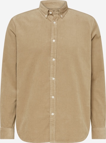 Coupe regular Chemise 'Walther' minimum en beige : devant