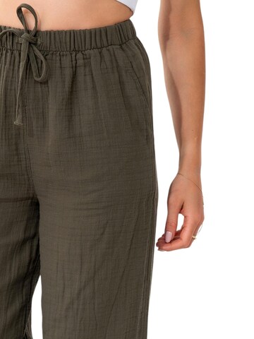 WENOR Wide Leg Hose 'Eleni' in Grün