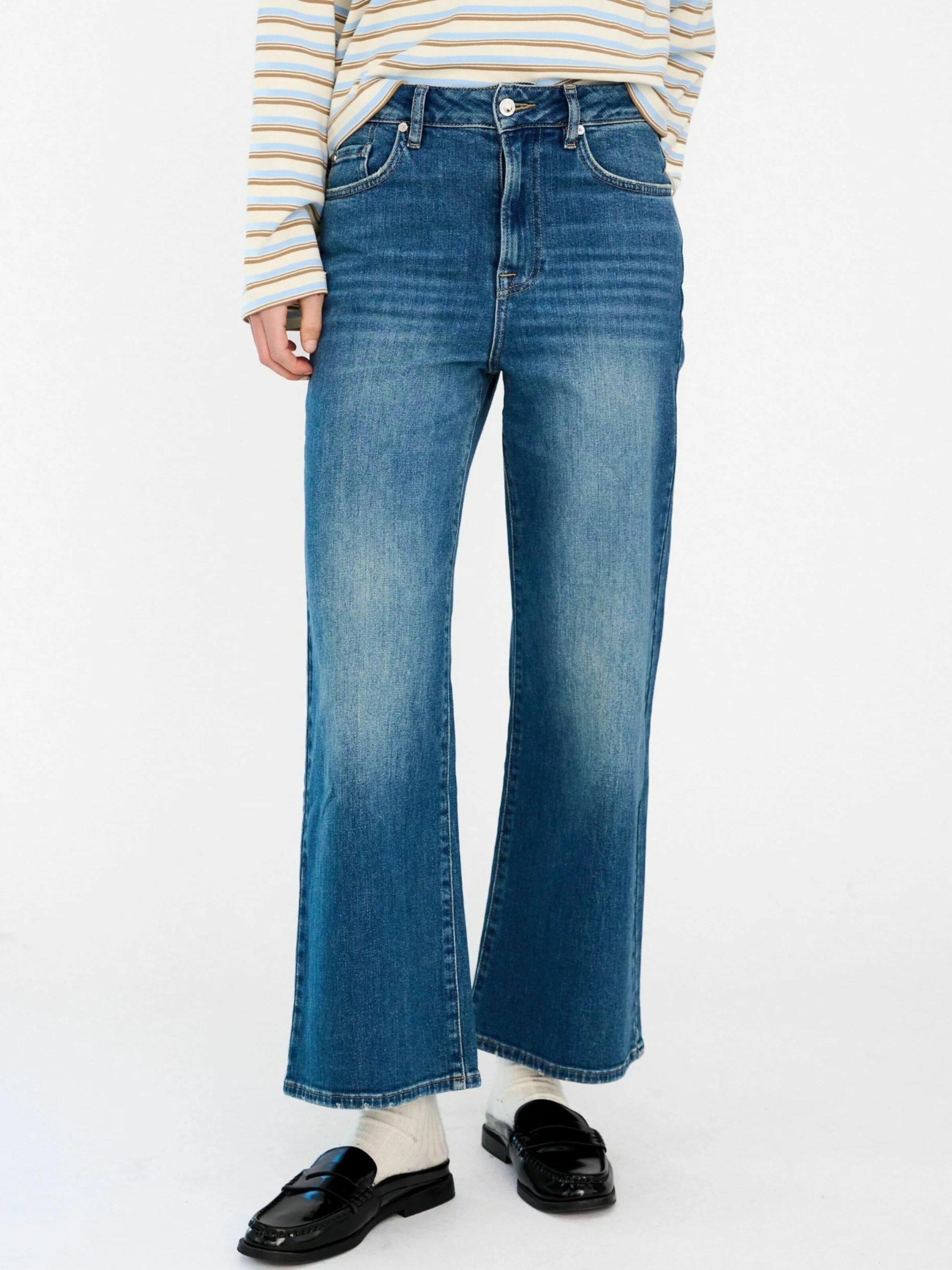 Ivy Copenhagen Normální Džíny ' IVY-Medina ' – modrá: přední strana