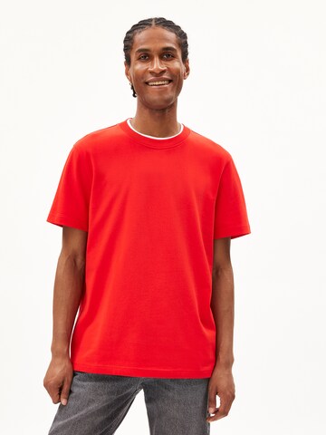 ARMEDANGELS T-Shirt 'Maarkus' in Rot: Vorderseite