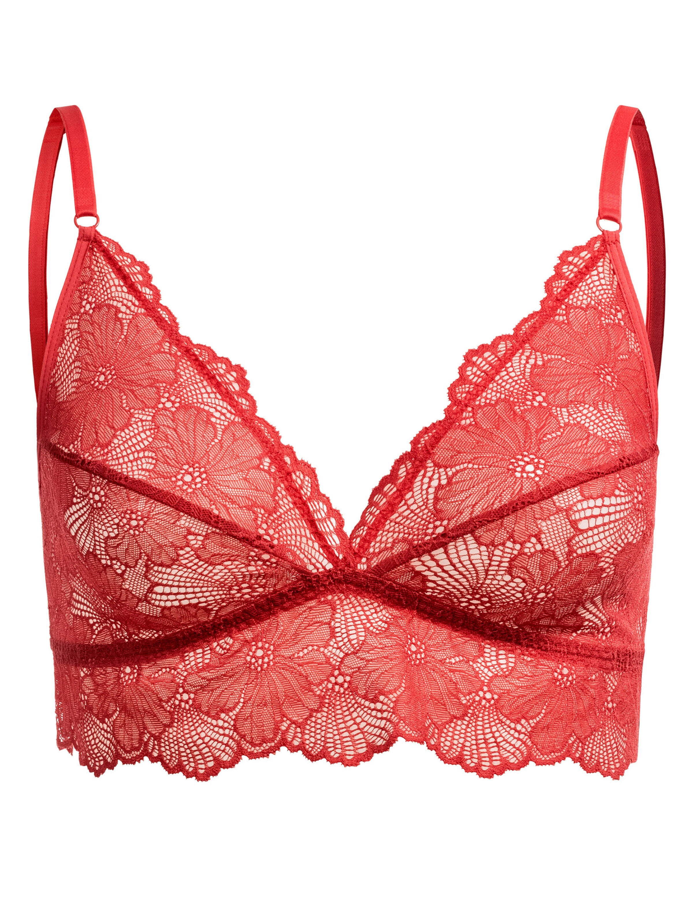 Bustier Soutien-gorge Erlich Textil en rouge : devant