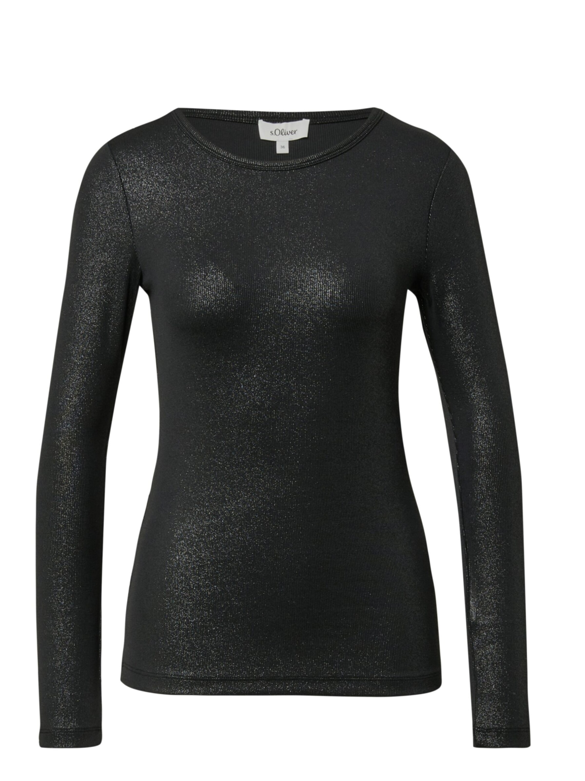 s.Oliver Shirt 's.Oliver - Heren t-shirt' in Black: front
