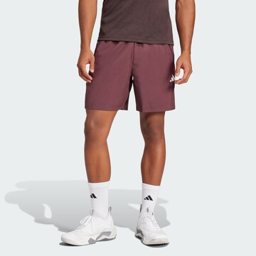 ADIDAS PERFORMANCE Regular Sports trousers 'Train Essentials' in Red: front