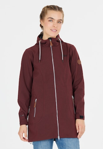 Weather Report Athletic Jacket 'LILAN' in Brown: front