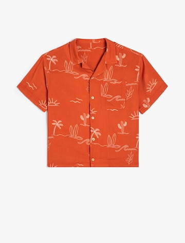 Koton Comfort fit Button up shirt in Orange: front