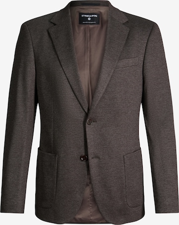 Coupe slim Veste de costume STRELLSON en marron : devant