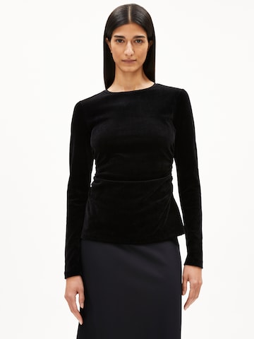 ARMEDANGELS Shirt in Zwart: voorkant