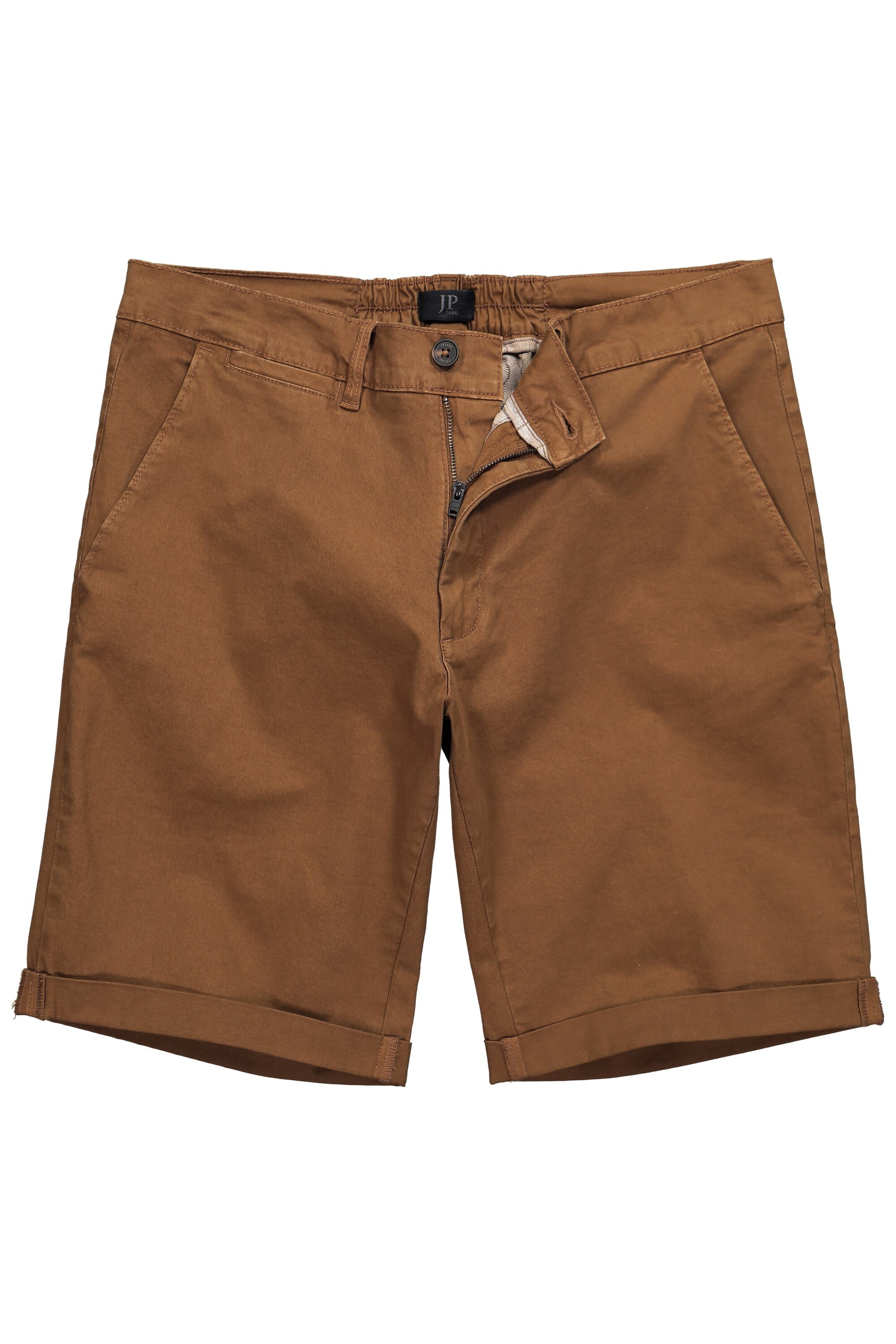 JP1880 Regular Broek 'Bermuda' in Bruin: voorkant