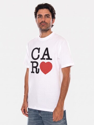Carhartt WIP Shirt 'S/S I HARTT T-SHIRT WHITE' in Wit: voorkant