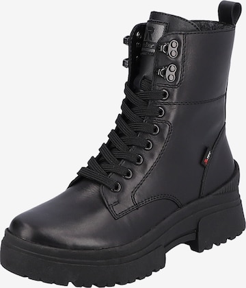 Rieker EVOLUTION Lace-Up Ankle Boots in Black: front