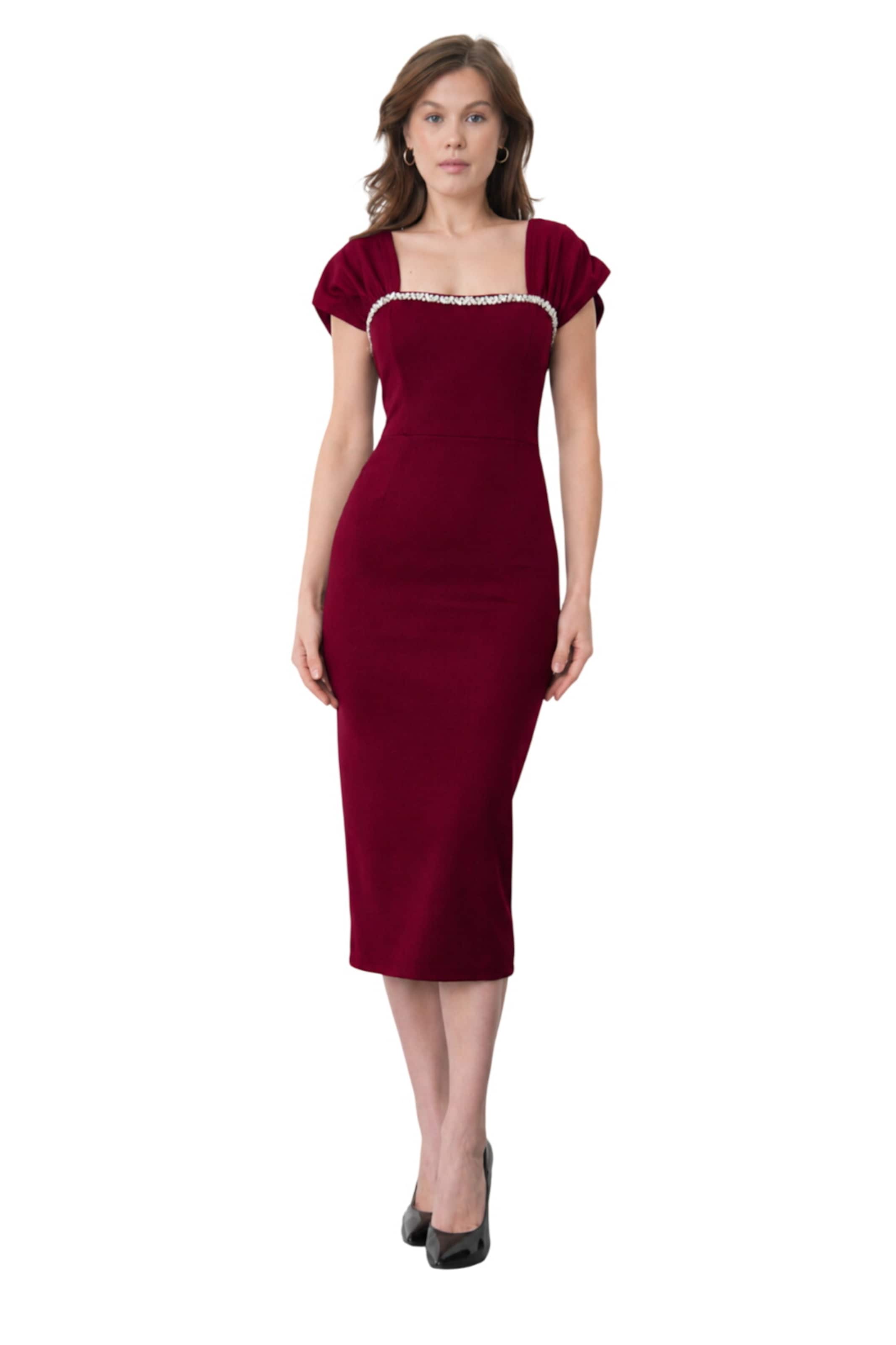 WOMAN VISION Jurk in Rood: voorkant
