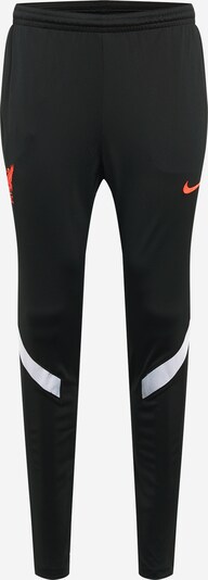 NIKE Sportbroek in de kleur Lichtgrijs / Rood / Zwart, Productweergave