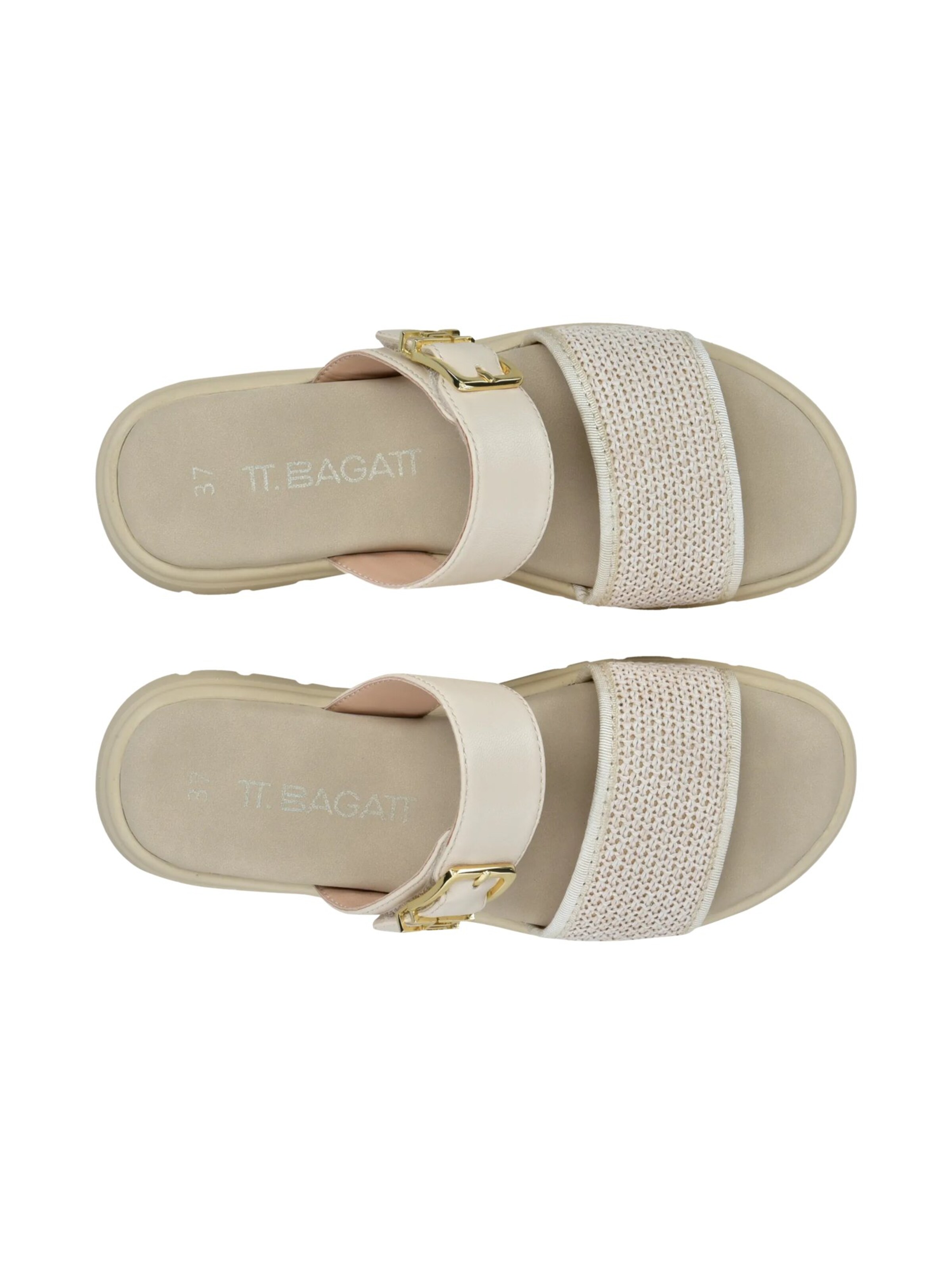 TT. BAGATT Klapki w kolorze beżowy