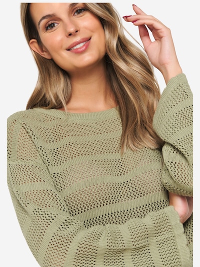 LolaLiza Pull-over en olive, Vue avec produit