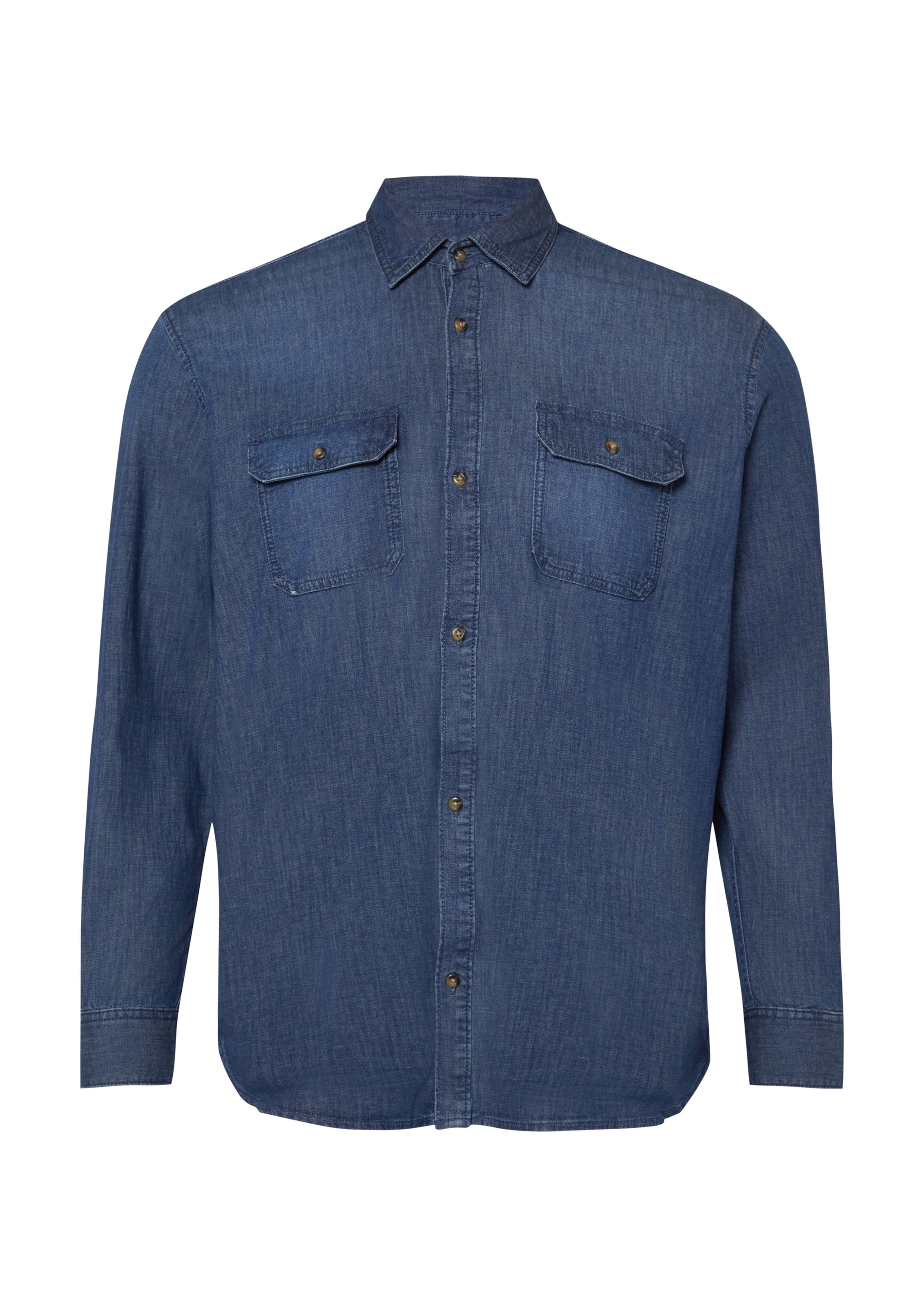 s.Oliver Regular fit Overhemd in Blauw: voorkant