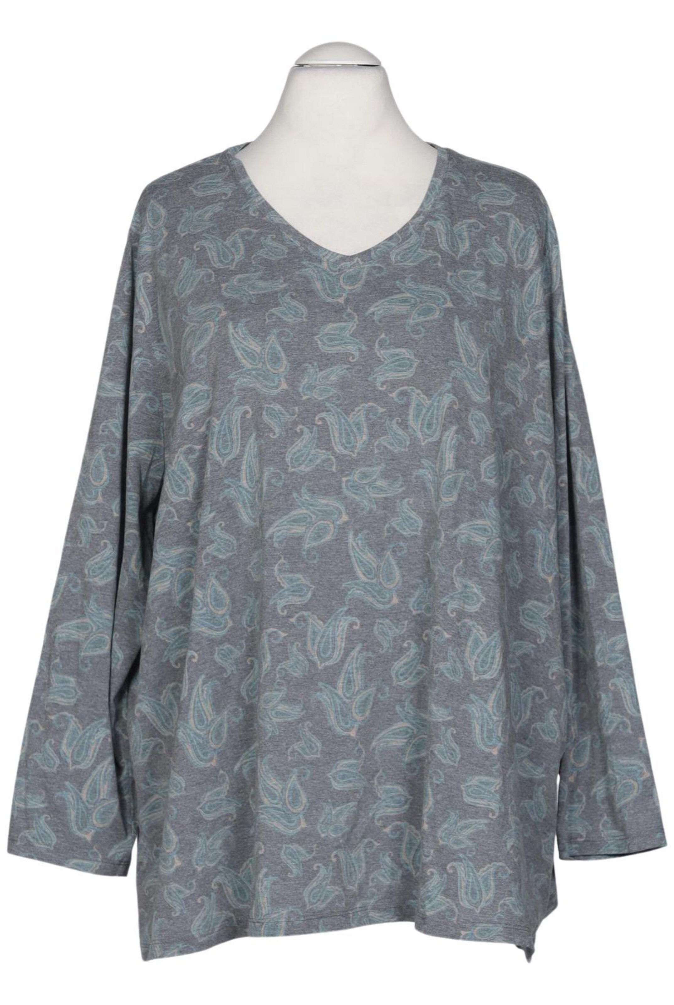 Ulla Popken Langarmshirt 9XL in Grau: Vorderseite