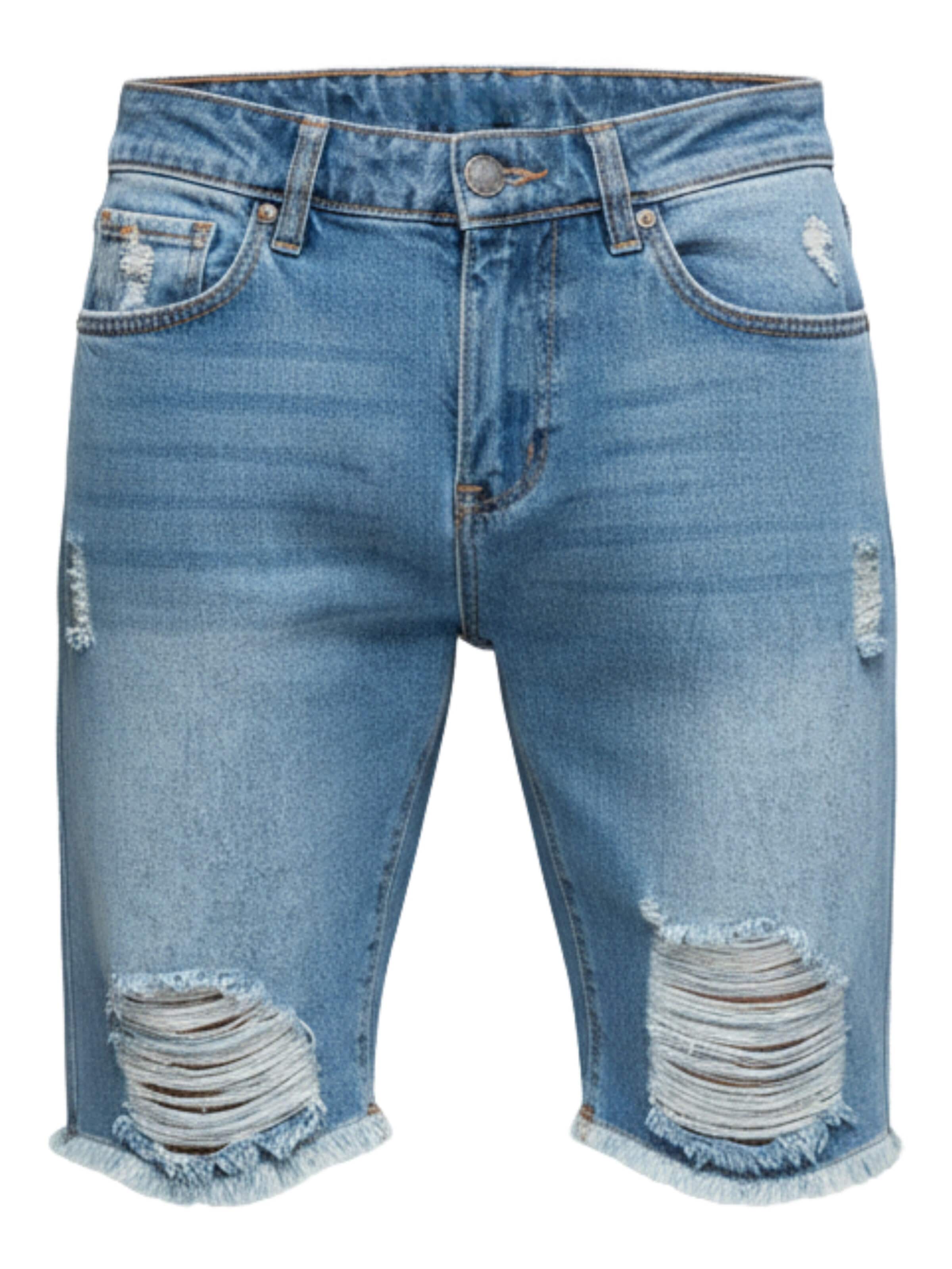 Ombre Regular Jeans‌ in Blau: Vorderseite