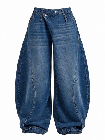 IT'S BASIC - Ropa ancha Vaquero 'CROSS BAGGY BALLOON MID RISE JEANS' en azul: frente