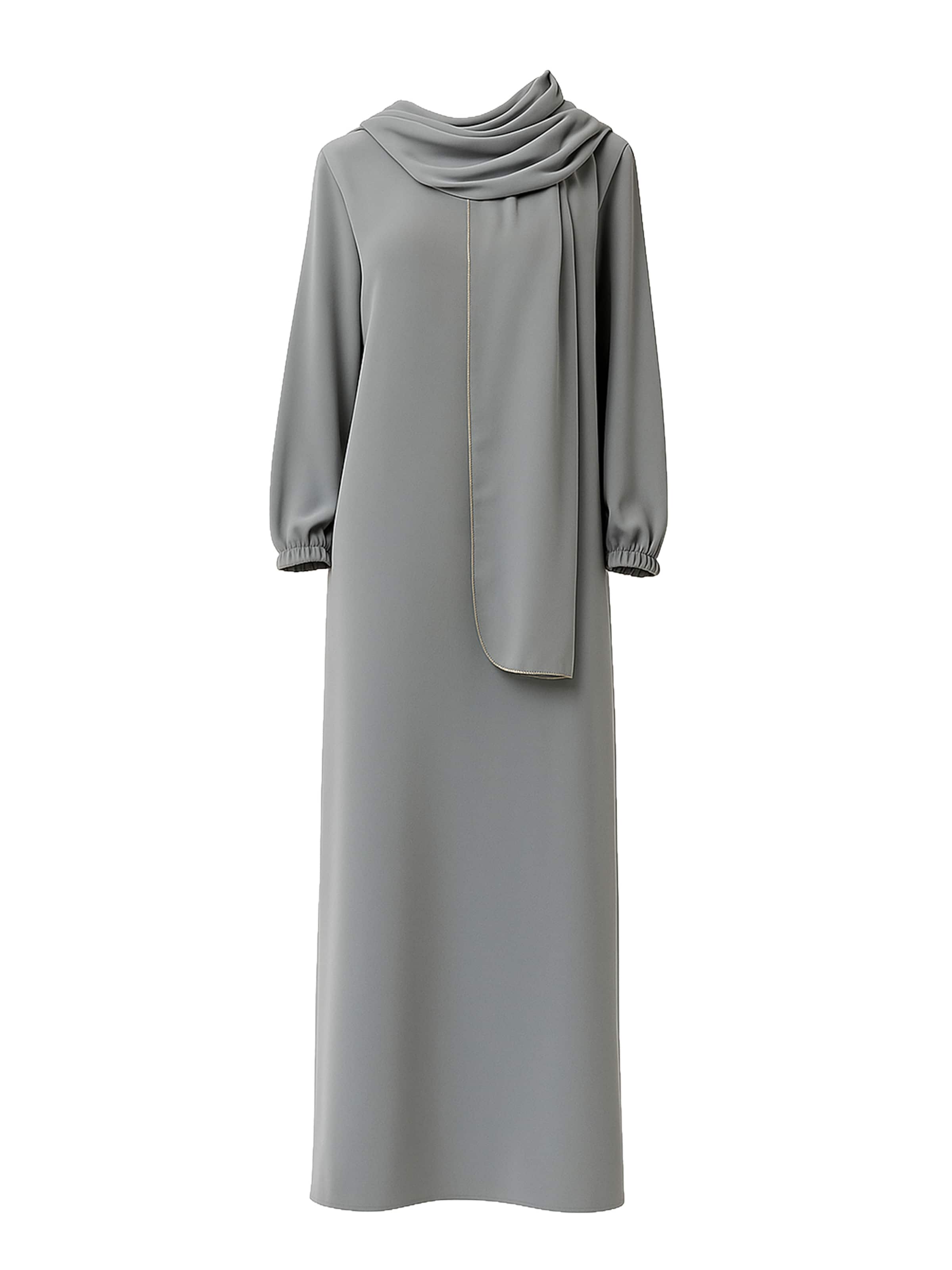 Robe Elara en gris : devant