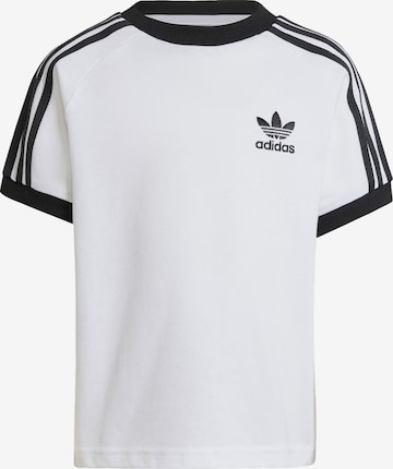 balta ADIDAS ORIGINALS Marškinėliai 'Adicolor Trefoil': priekis