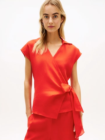 Chemisier TOMMY HILFIGER en orange : devant