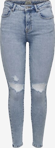 Only Petite Skinny Jeans in Blauw: voorkant