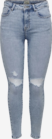 Only Petite Skinny Jeans in Blauw: voorkant