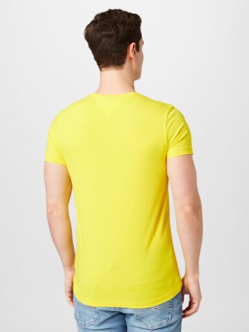 TOMMY HILFIGER Slim fit Μπλουζάκι σε κίτρινο