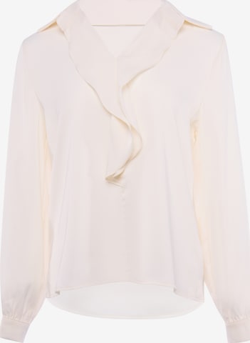 usha BLACK LABEL Blouse in Beige: voorkant
