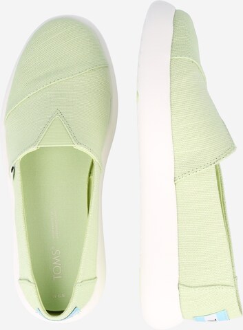 TOMSSlip On cipele 'ALPARGATA MALLOW' - zelena boja