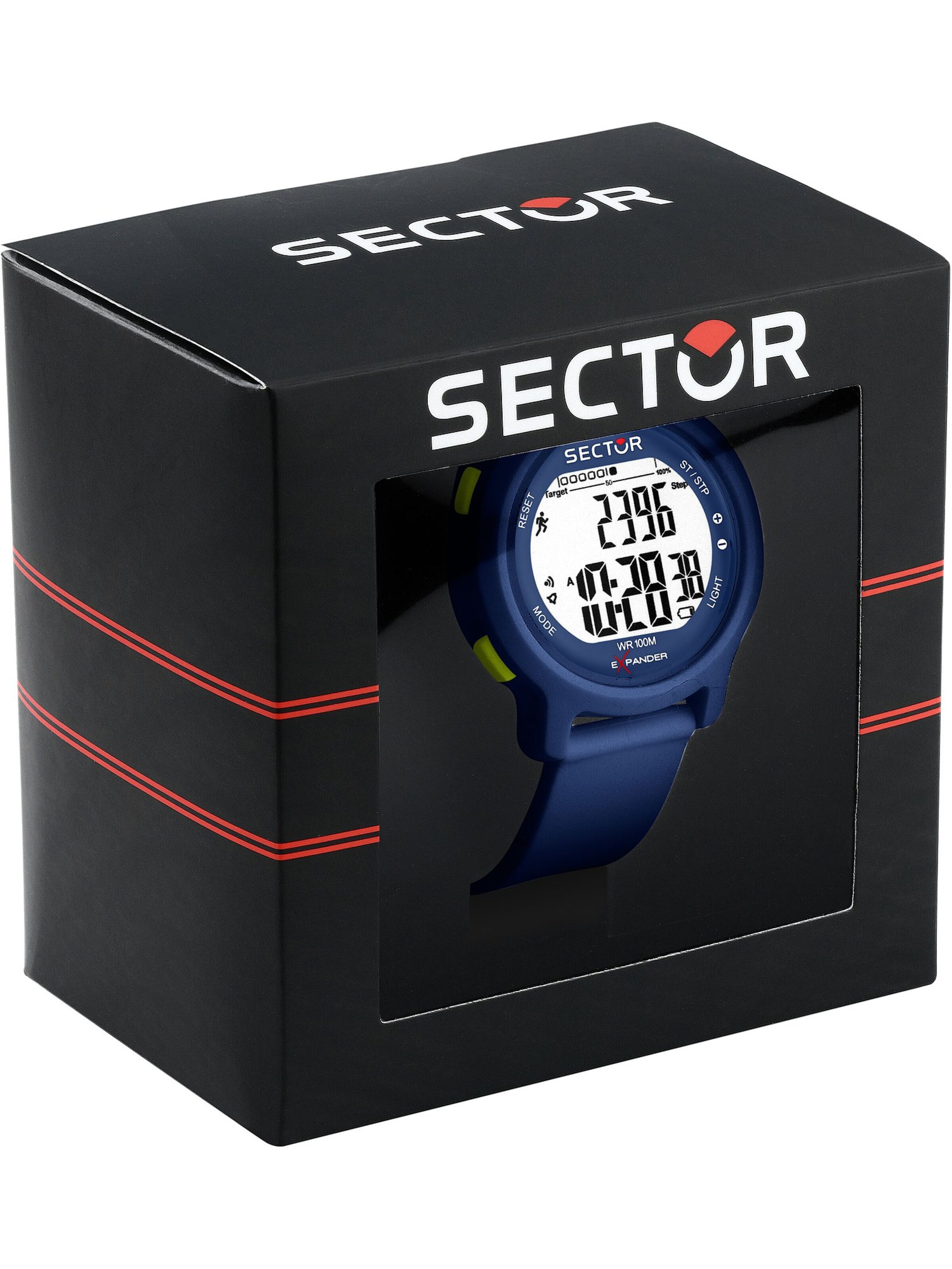 SECTOR Digitaluhr in Blau