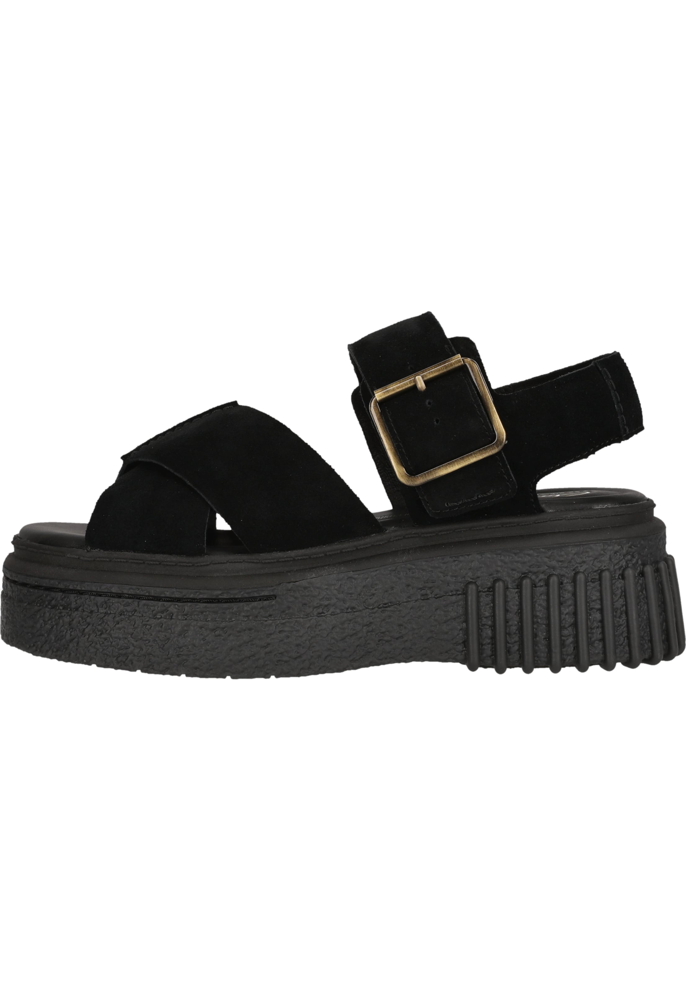 CLARKS Sandal 'Evamar' in Black: front