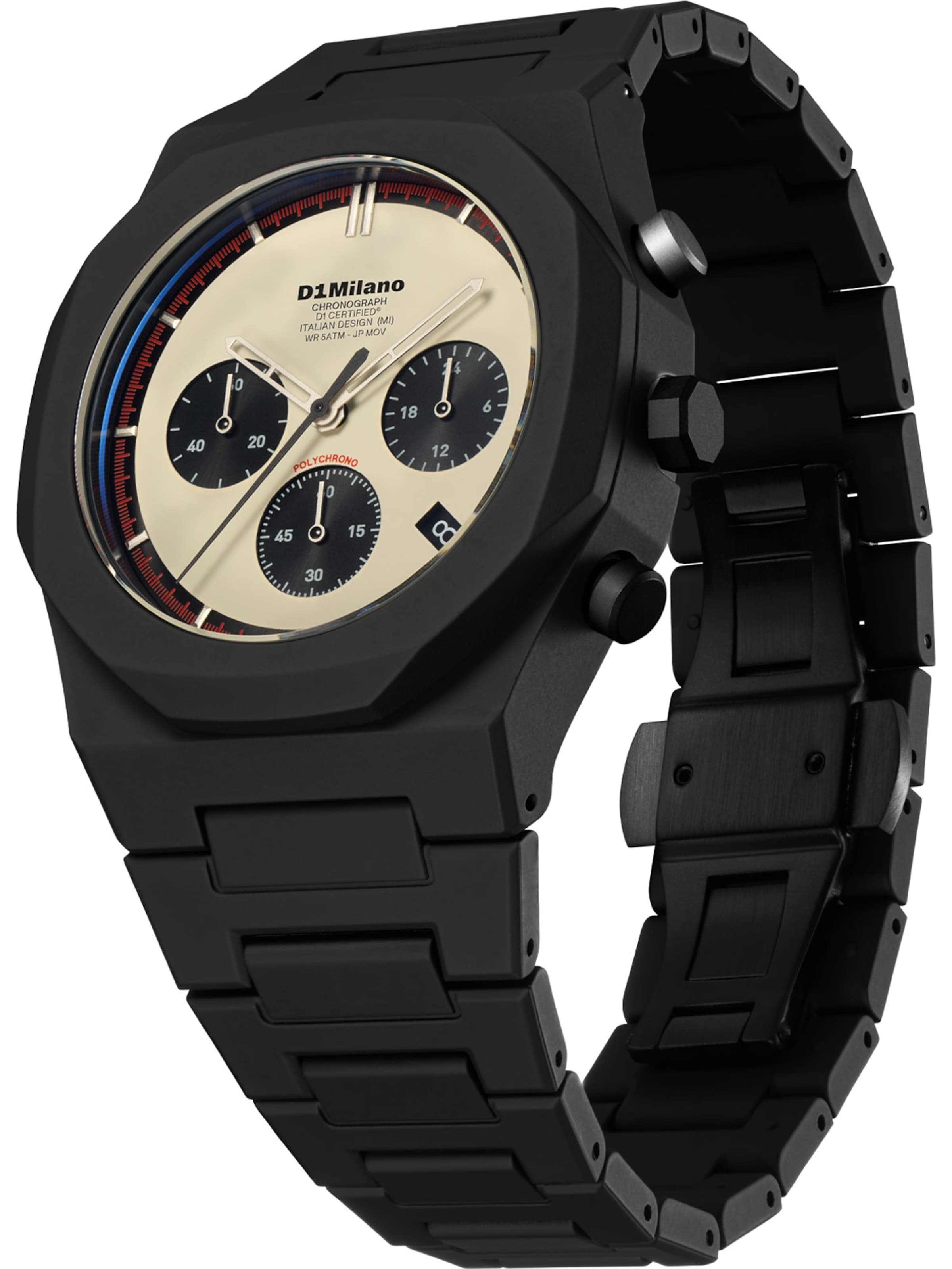 D1 Milano Uhr in Schwarz