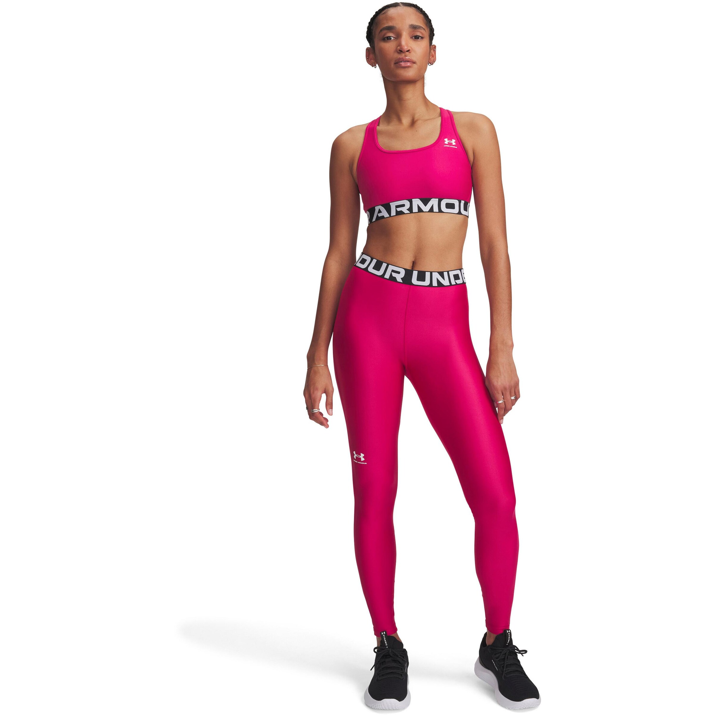 UNDER ARMOUR Skinny Workout Pants 'Authentics' in Pink