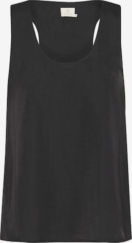 Haut 'Allie' Kaffe en noir : devant