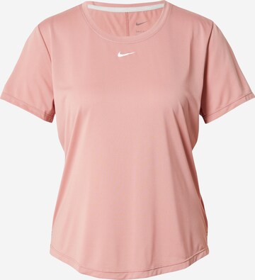 T-shirt fonctionnel NIKE en rose : devant