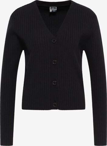 DreiMaster Maritim Knit Cardigan in Black: front