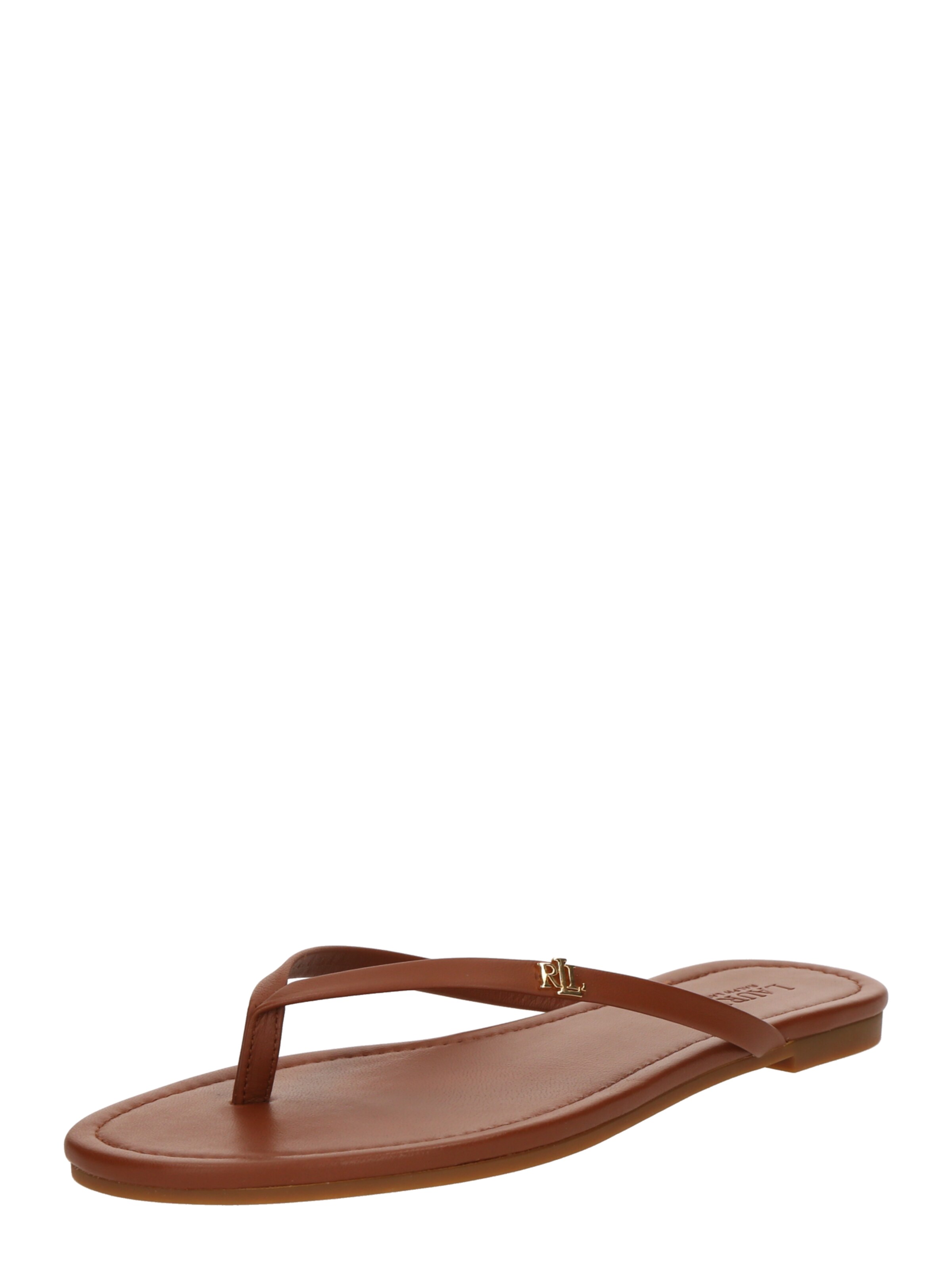 ruda Lauren Ralph Lauren Šlepetės per pirštą 'RAQUEL': priekis