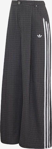 ADIDAS ORIGINALS - Pantalón plisado en negro: frente
