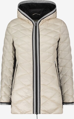 Amber & June Between-Season Jacket in Beige: front